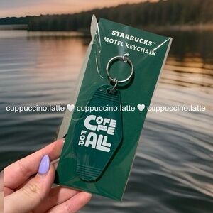 💚NWT🤍Starbucks 2026 Spring Green ‘Coffee For All’ Motel Board Keychain